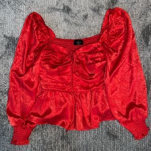 Vici Dolls red long sleeve top